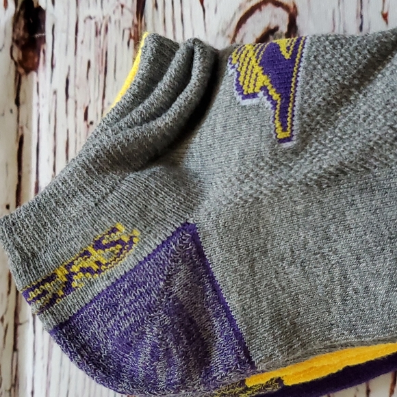 🎉 HOST PICK 🎉🆕️ NBA LAKERS MEN'S NO SHOW SOCKS (3 PAIRS) 🏀 - Picture 6 of 7